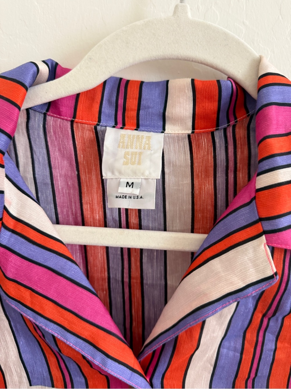 Anna Sui Dazzling Dahlia Stripe Top - Picture 4 of 5